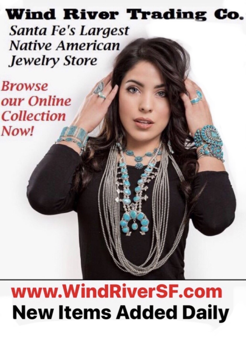 Largest Native American Jewelry Store in Santa Fe Navajo Zuni Gold Wind River Trading Company