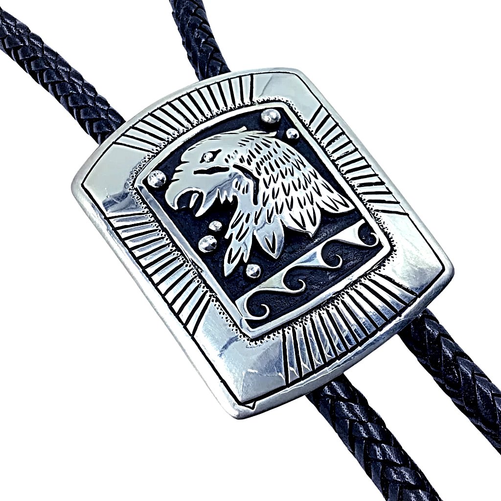 STERLING store SILVER, Native American Navajo Bolo Tie