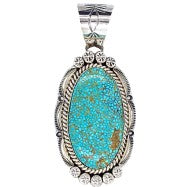 navajo turquoise pendant in santa fe new mexico