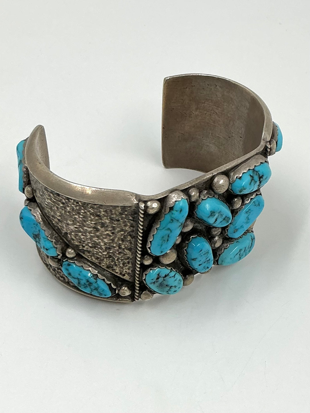 Vintage Navajo Multi-Stone Sleeping Beauty Turquoise Cuff Bracelet
