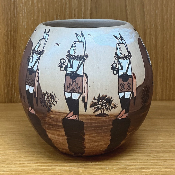 Small Navajo Ceremonial Dine Pot by Ida Sahmie
