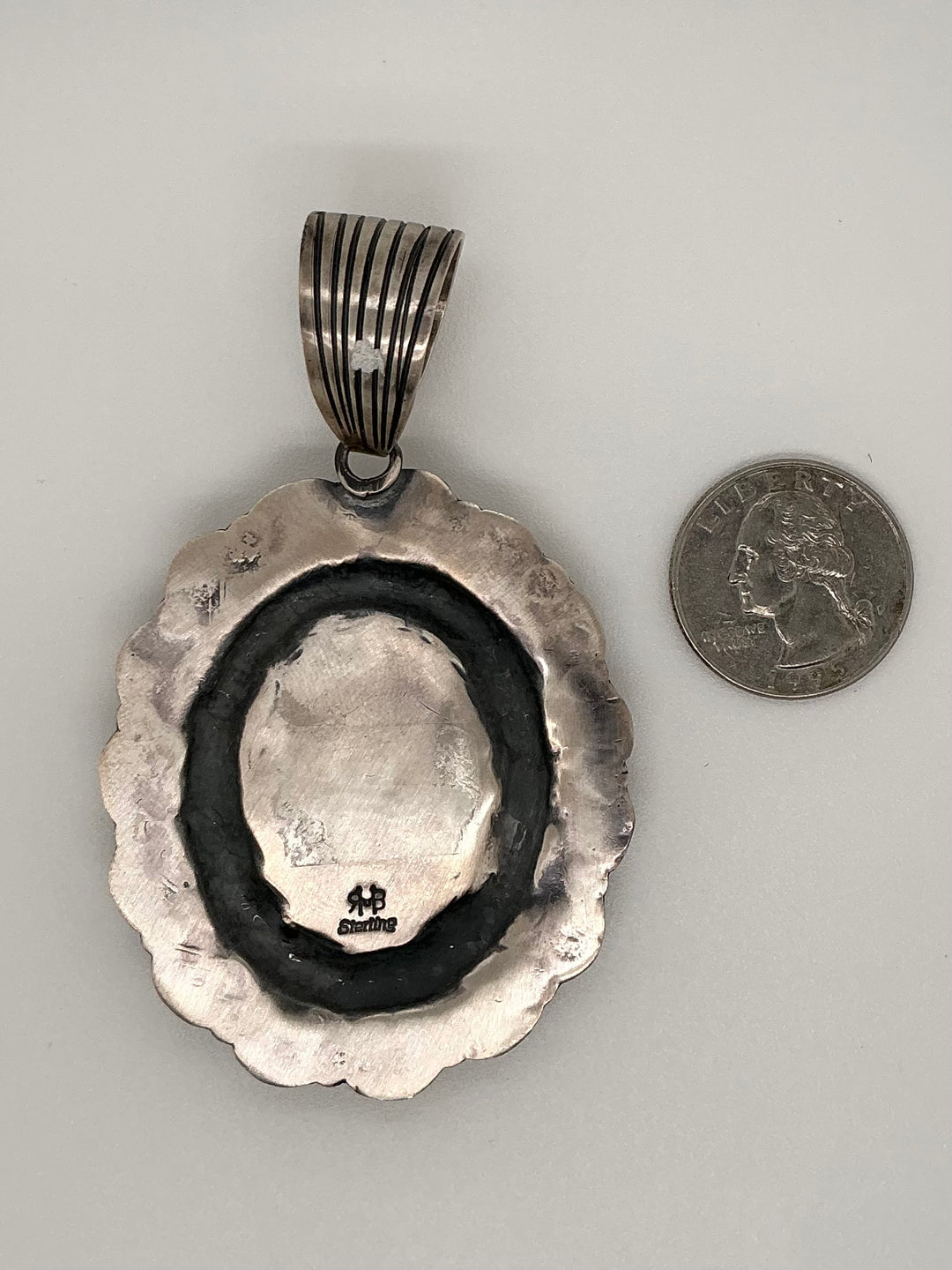 Pawn Navajo Kingman Turquoise Pendant