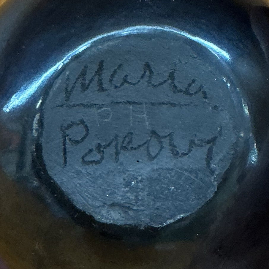 Maria Martinez Feather Pot San Ildenfonso Pueblo