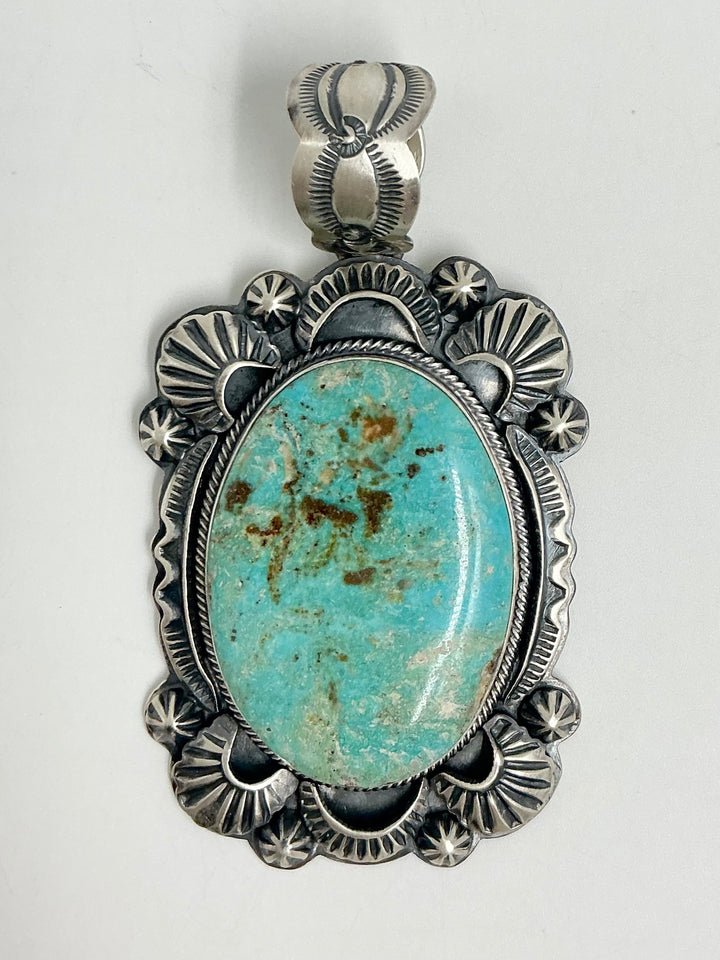 Navajo Kingman Turquoise Pendant