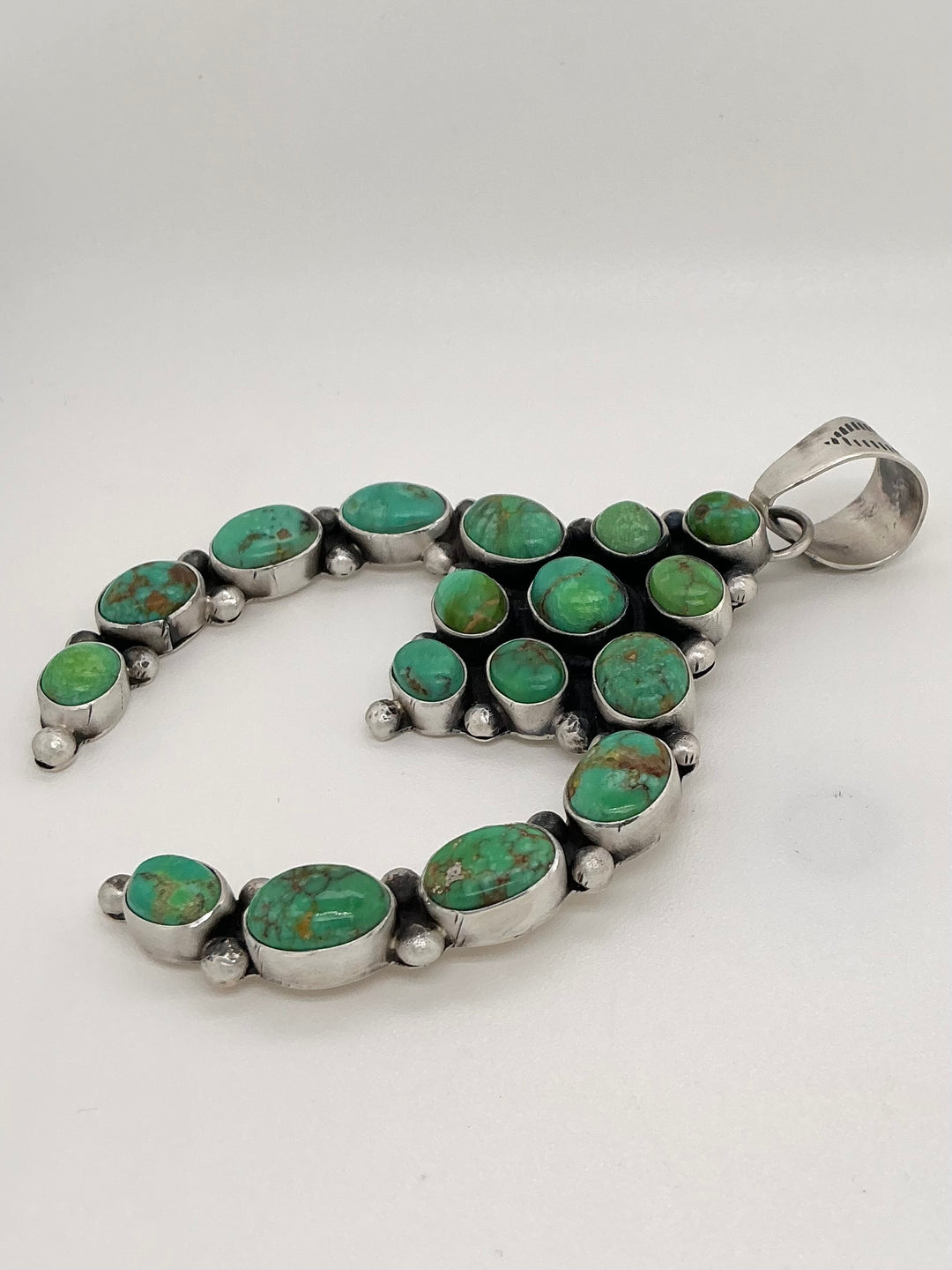 Navajo Royston Turquoise Naja Pendant