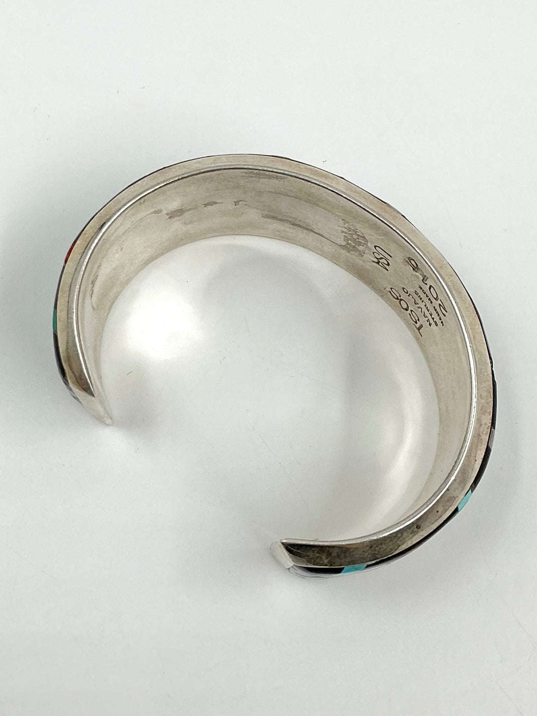 Multi Stone Assorted Inlay Cuff Bracelet