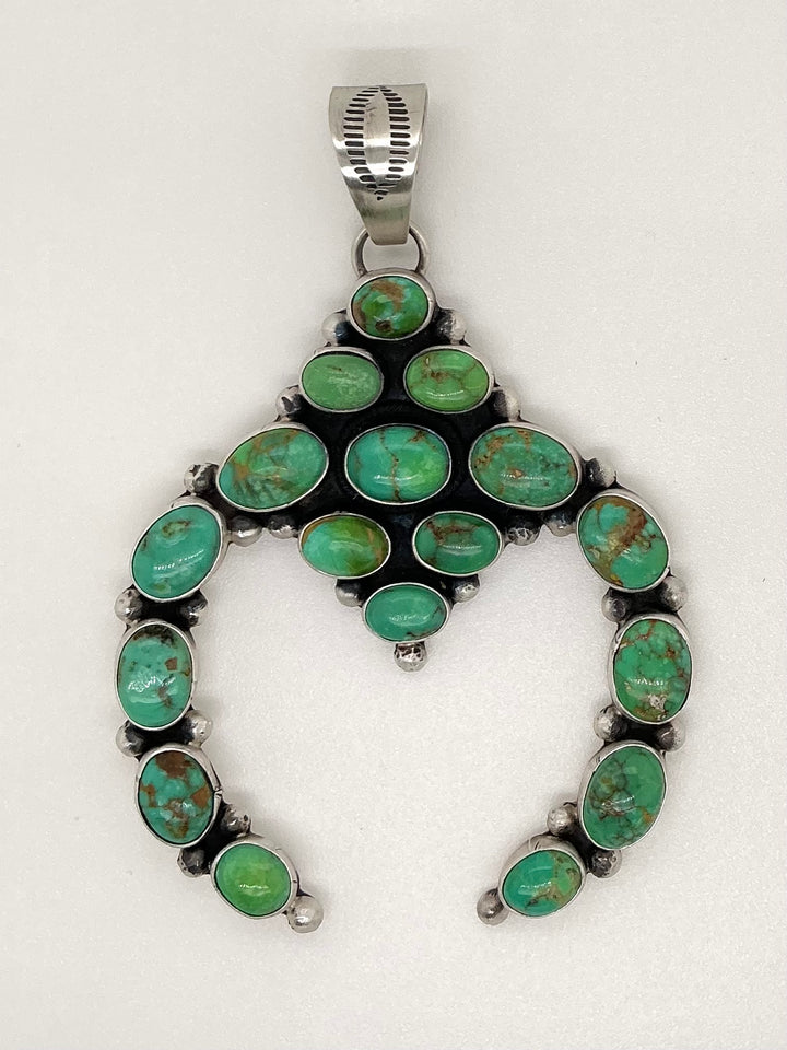 Navajo Royston Turquoise Naja Pendant