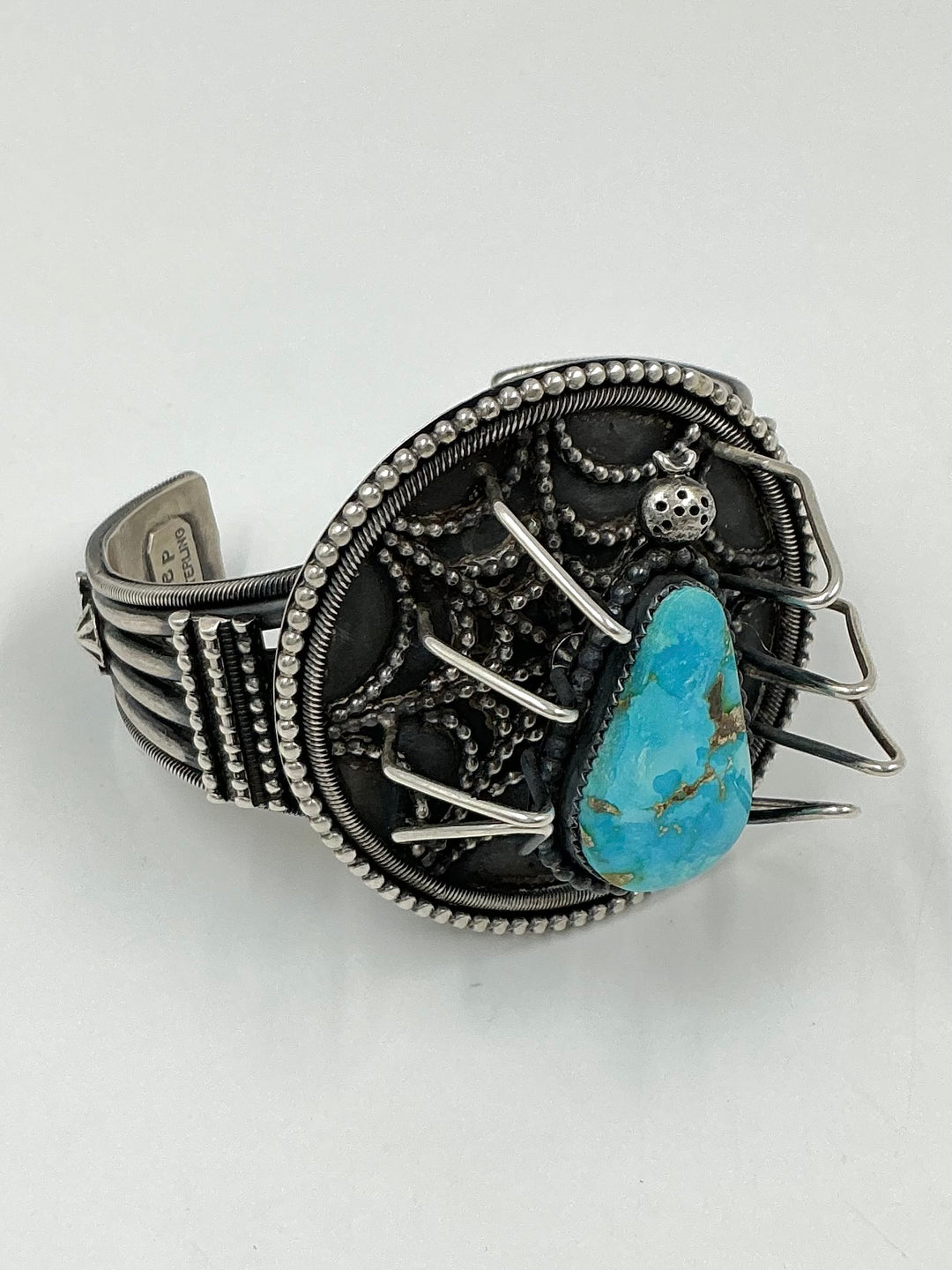 Vintage/Pawn Kingman Turquoise Spider Cuff Bracelet