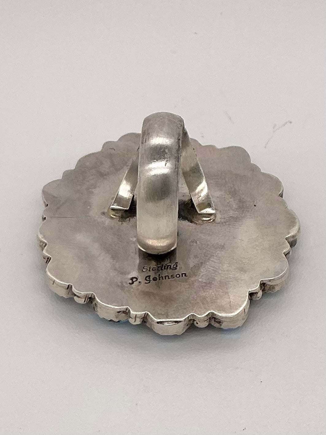 Golden Hills Turquoise Mercury Dime Flower Ring Adjustable