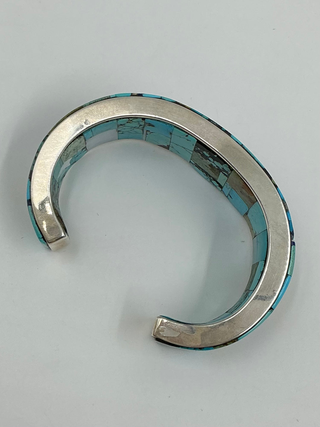 Navajo Multi Stone Variety Inlaid Kachina Cuff Bracelet