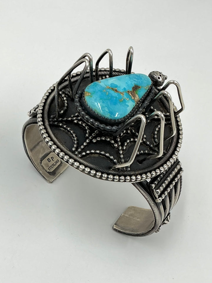 Vintage/Pawn Kingman Turquoise Spider Cuff Bracelet
