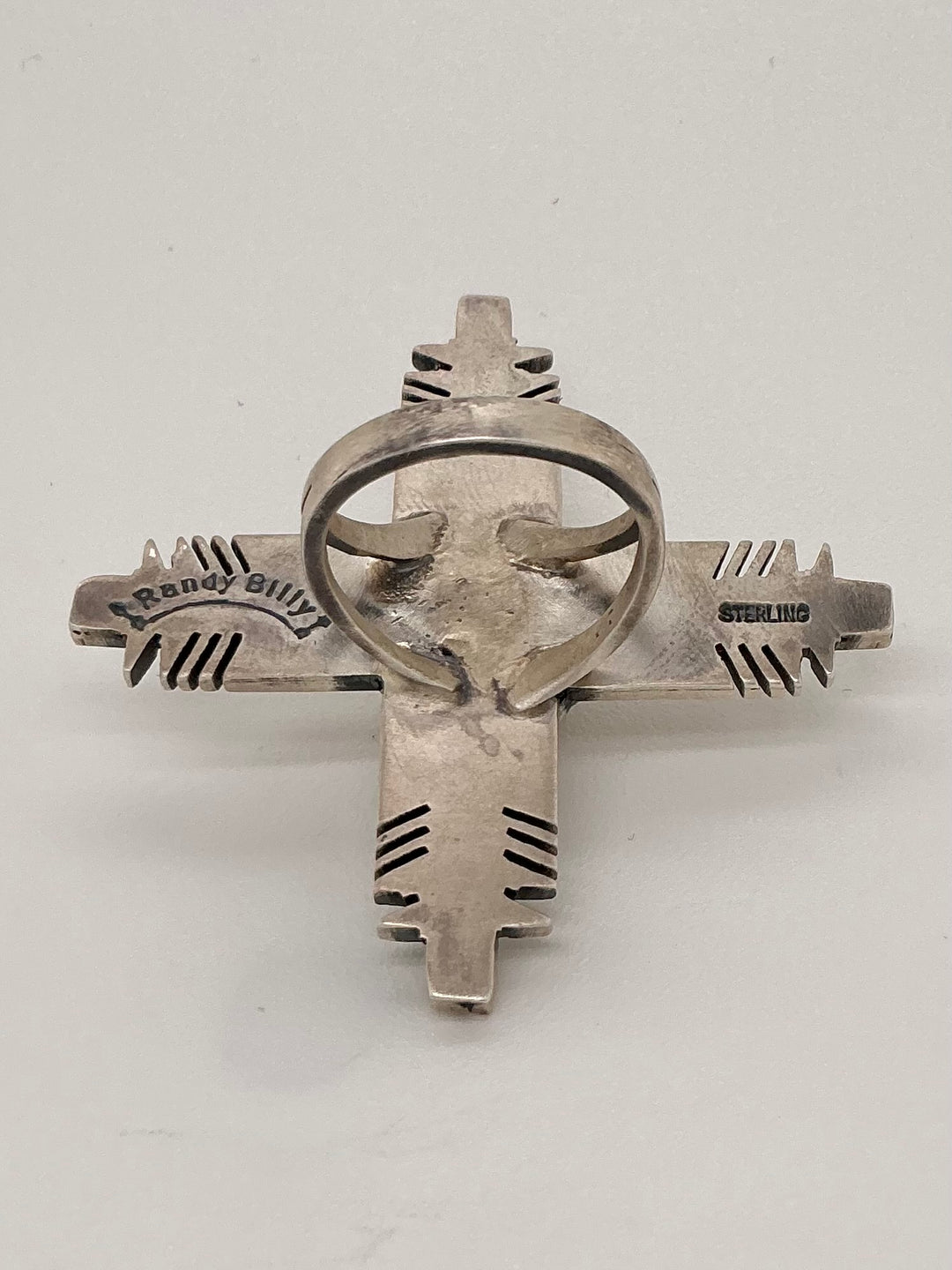 Sonoran Gold Turquoise Navajo Zia Symbol Ring