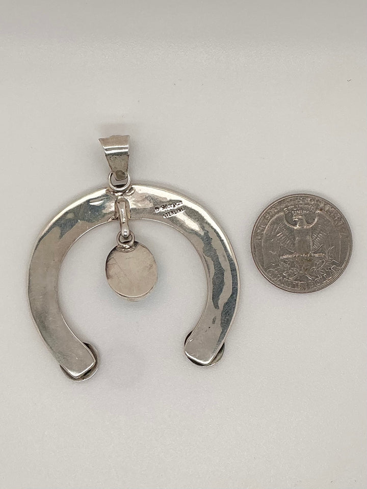 Navajo Sonoran Gold Turquoise Naja Pendant