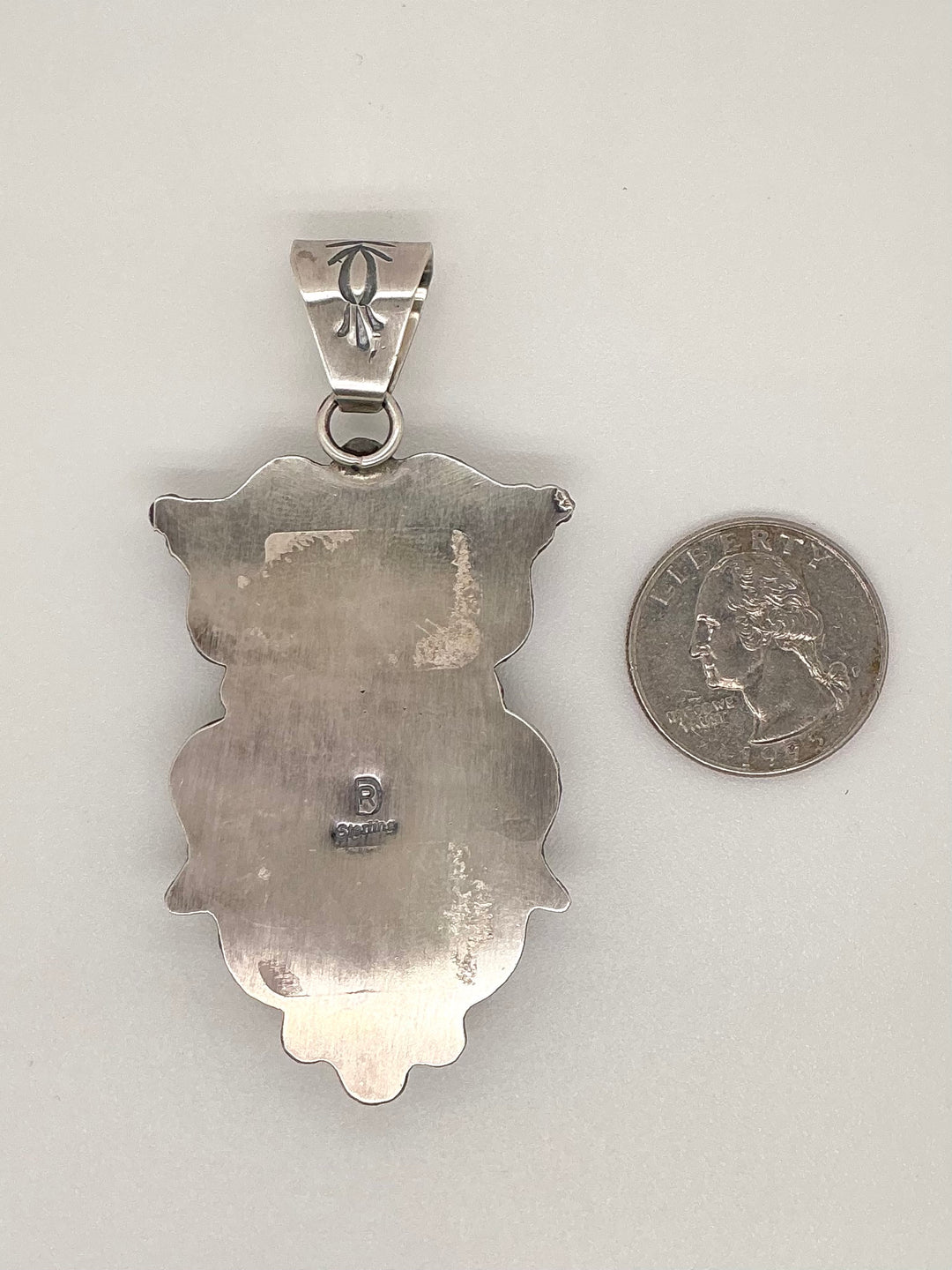 Traditional Navajo Kingman Turquoise Pendant