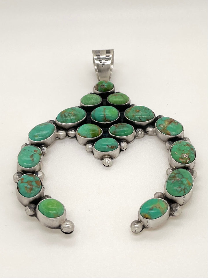 Navajo Royston Turquoise Naja Pendant