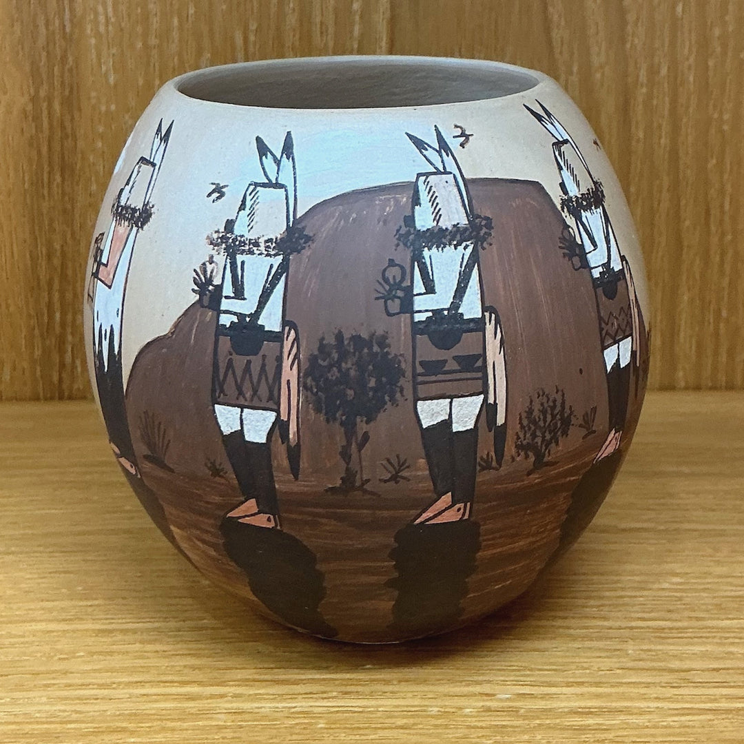 Small Navajo Ceremonial Dine Pot by Ida Sahmie