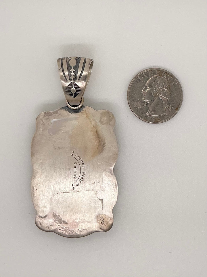 Navajo Kingman Rectangle Pendant