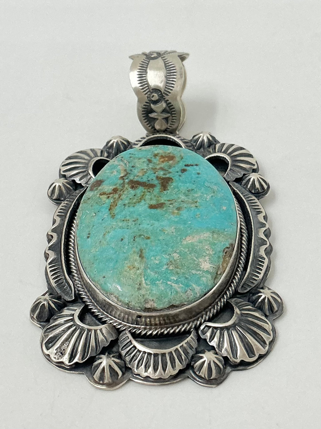 Navajo Kingman Turquoise Pendant