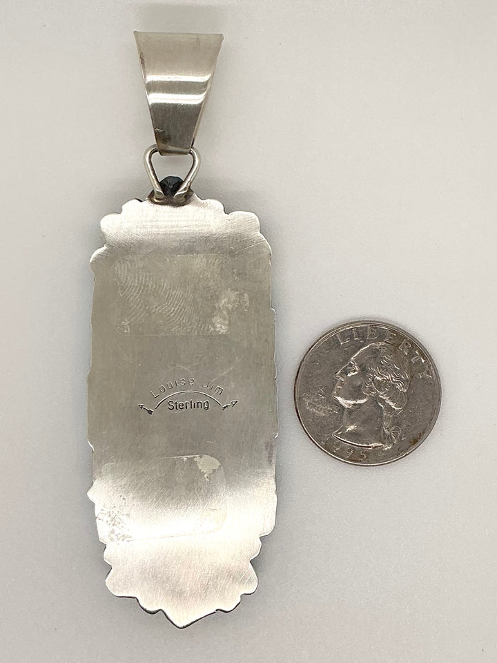 Navajo Kingman Turquoise Long Pendant