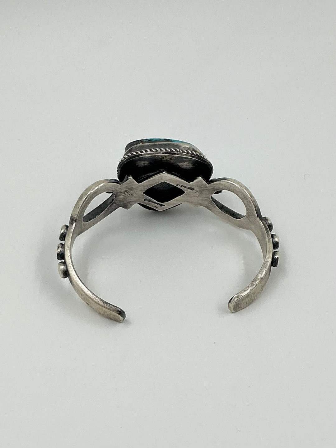 Vintage Spider Web Kingman Turquoise with Pyrite Cuff Bracelet