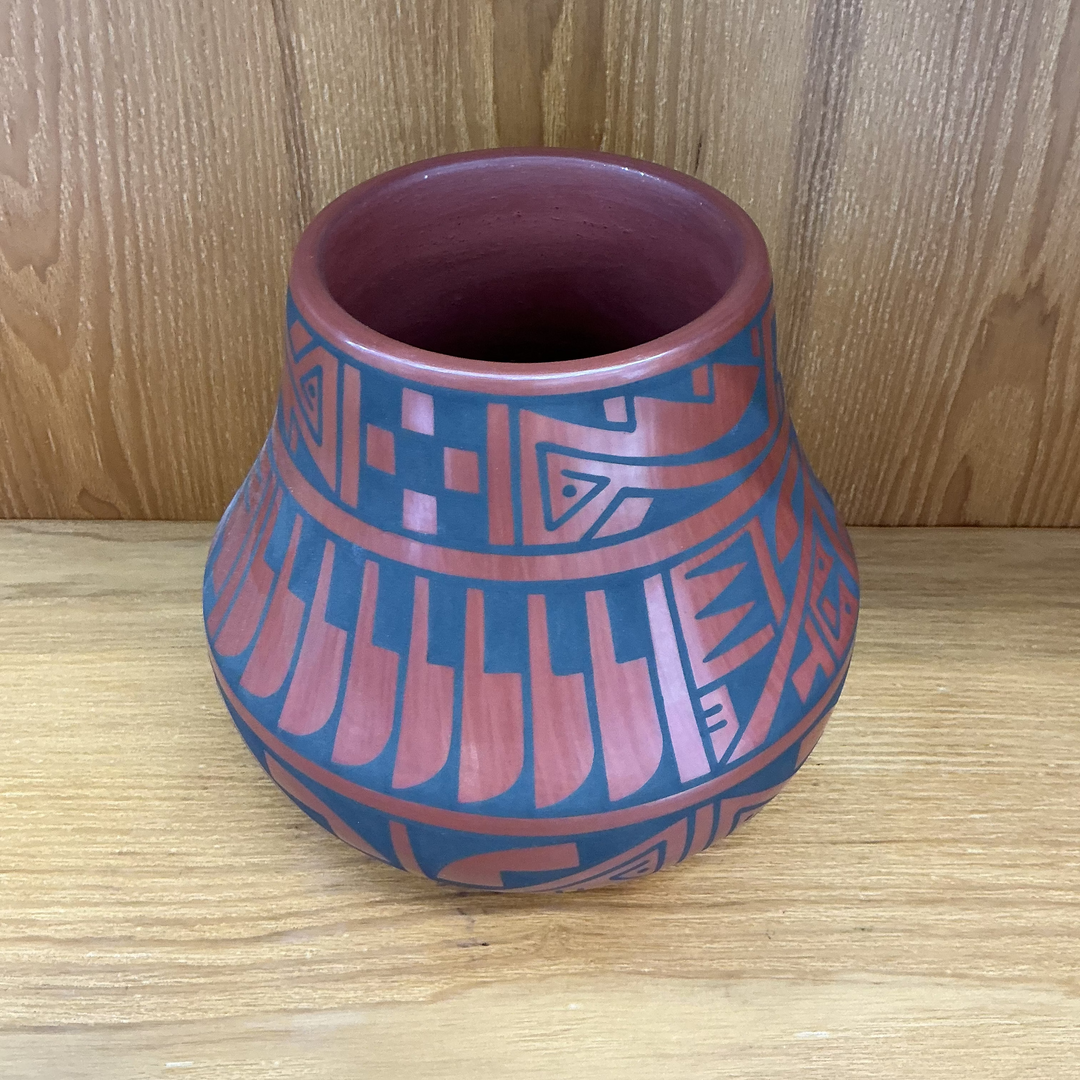 Red Clay San Ildenfonso Pot by Erik Fender