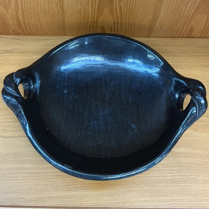 1950's Legoria Tafoya Black Clay Platter