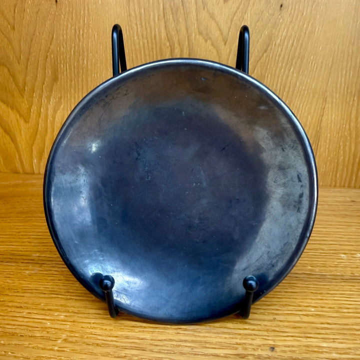 Maria Martinez Black Plate San Ildenfonso Pueblo
