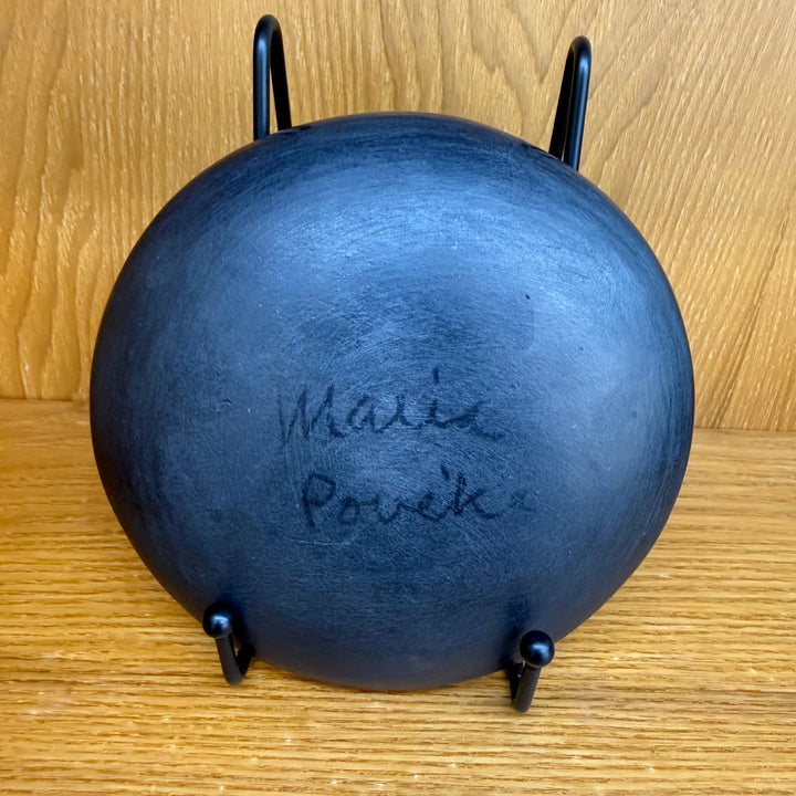 Maria Martinez Black Plate San Ildenfonso Pueblo