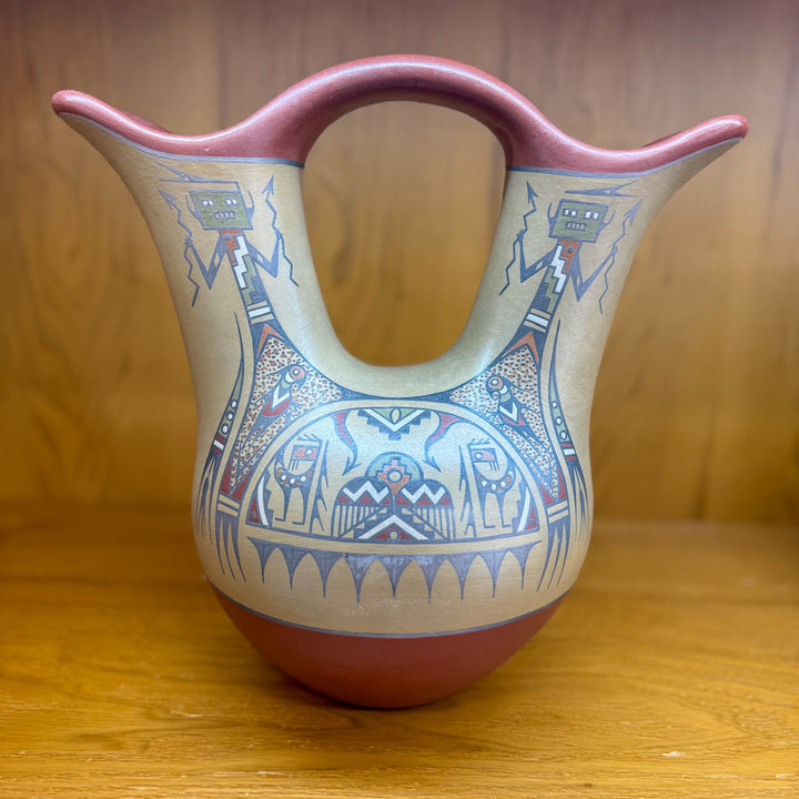 Margaret and Luther Gutierrez Native American Wedding Vase Santa Clara Pueblo