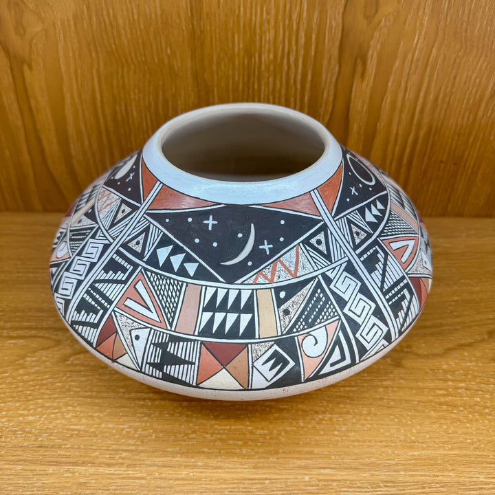 Hopi Traditional Multi-Color Pot by Rainy Naha