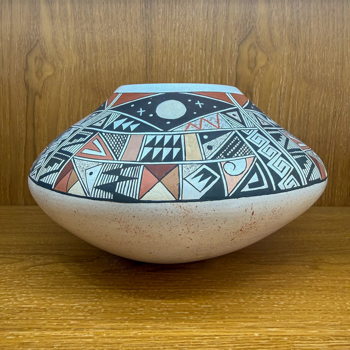 Hopi Traditional Multi-Color Pot by Rainy Naha