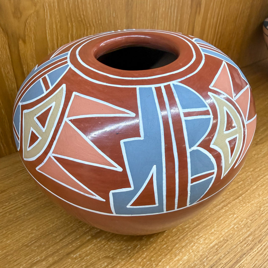 Santa Clara Multi-Color Pot by Belen Tapia