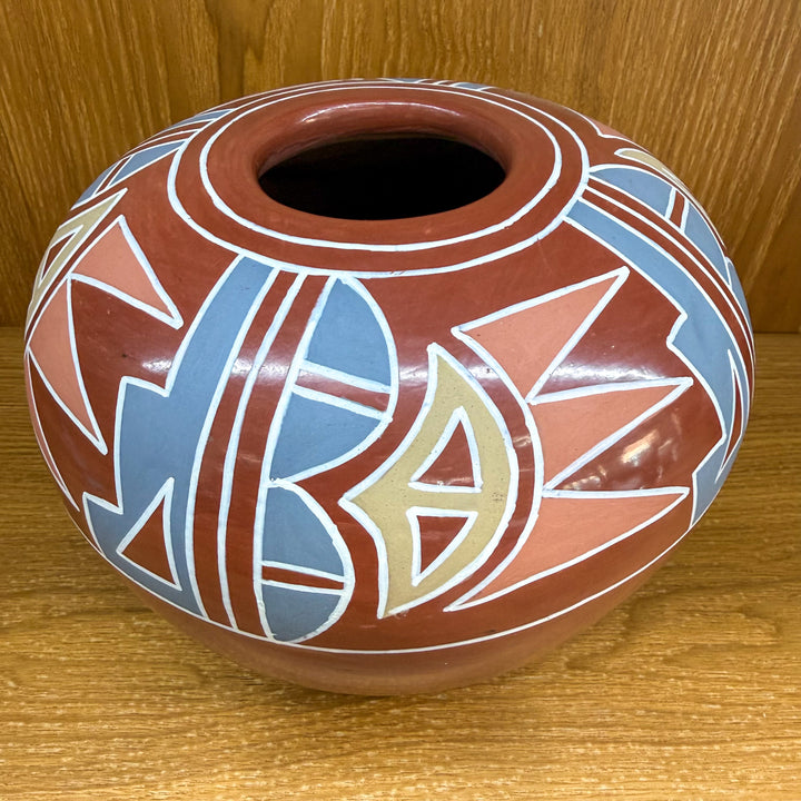 Santa Clara Multi-Color Pot by Belen Tapia