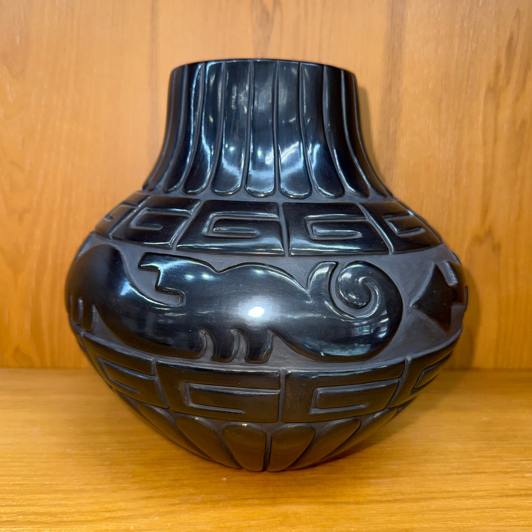 Linda Tafoya Avanyu Serpent Pot Santa Clara Pueblo