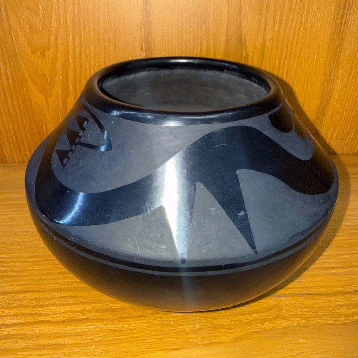 San Ildenfonso Avanyu Pot by Desideria Montoya Sanchez