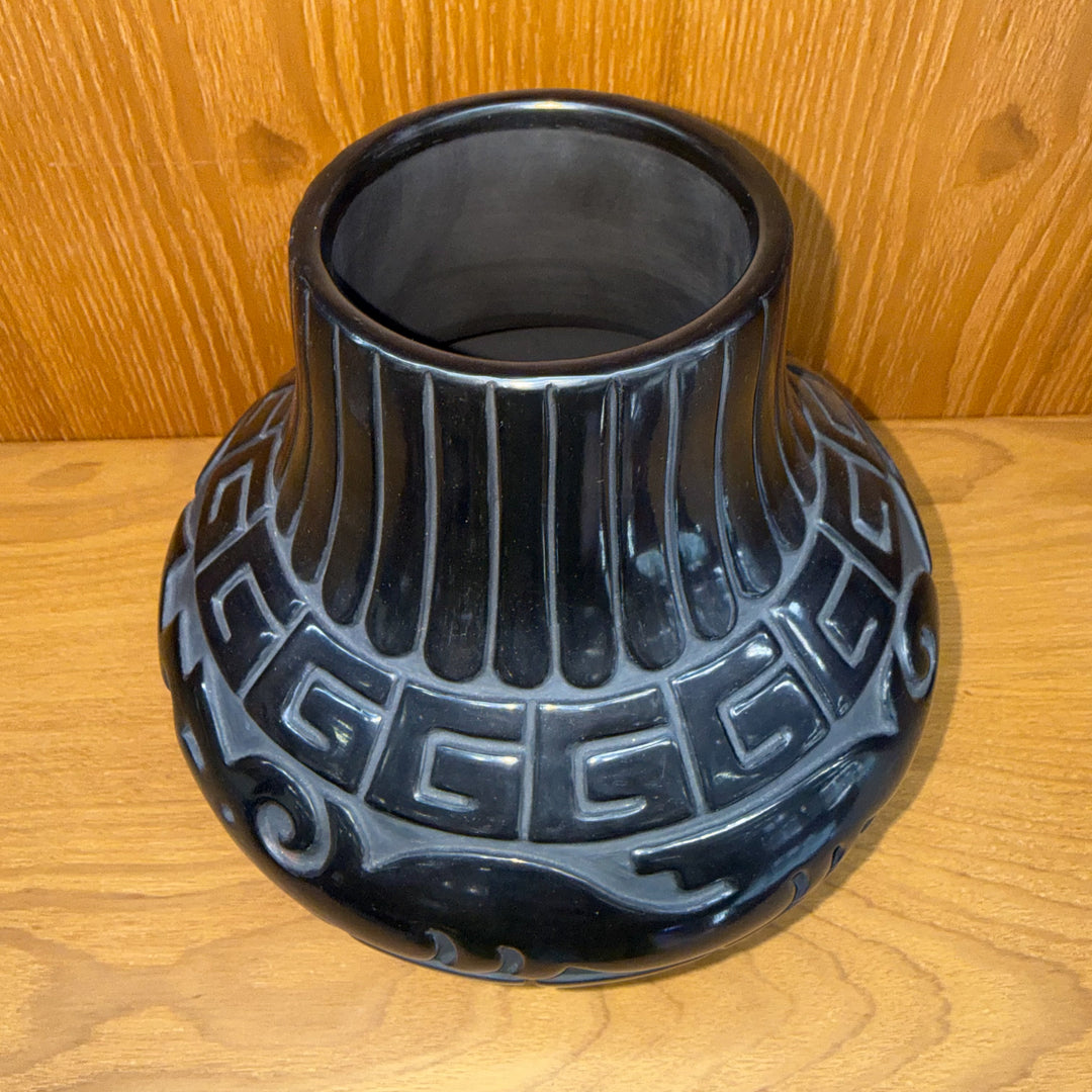 Santa Clara Pot by Linda Tafoya Sanchez