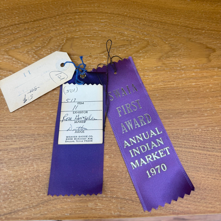 San Ildensonso 1970 Ribbon Winning Pot Indian Market & Ceremonial by Rose Gonzales
