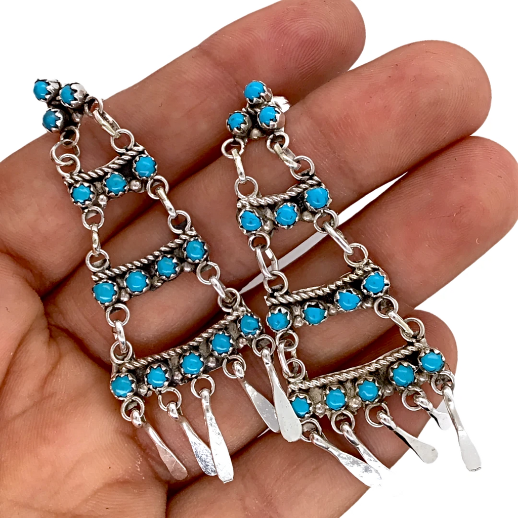 Sleeping beauty hot sale turquoise earrings