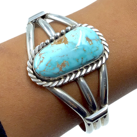 Image of Sold Navajo Dry Creek Turquoise Sterling Silver  - Native American