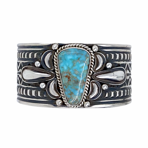 Image of sold Navajo Large Dry Creek Turquoise Sterling Silver   - Cadman - Native American