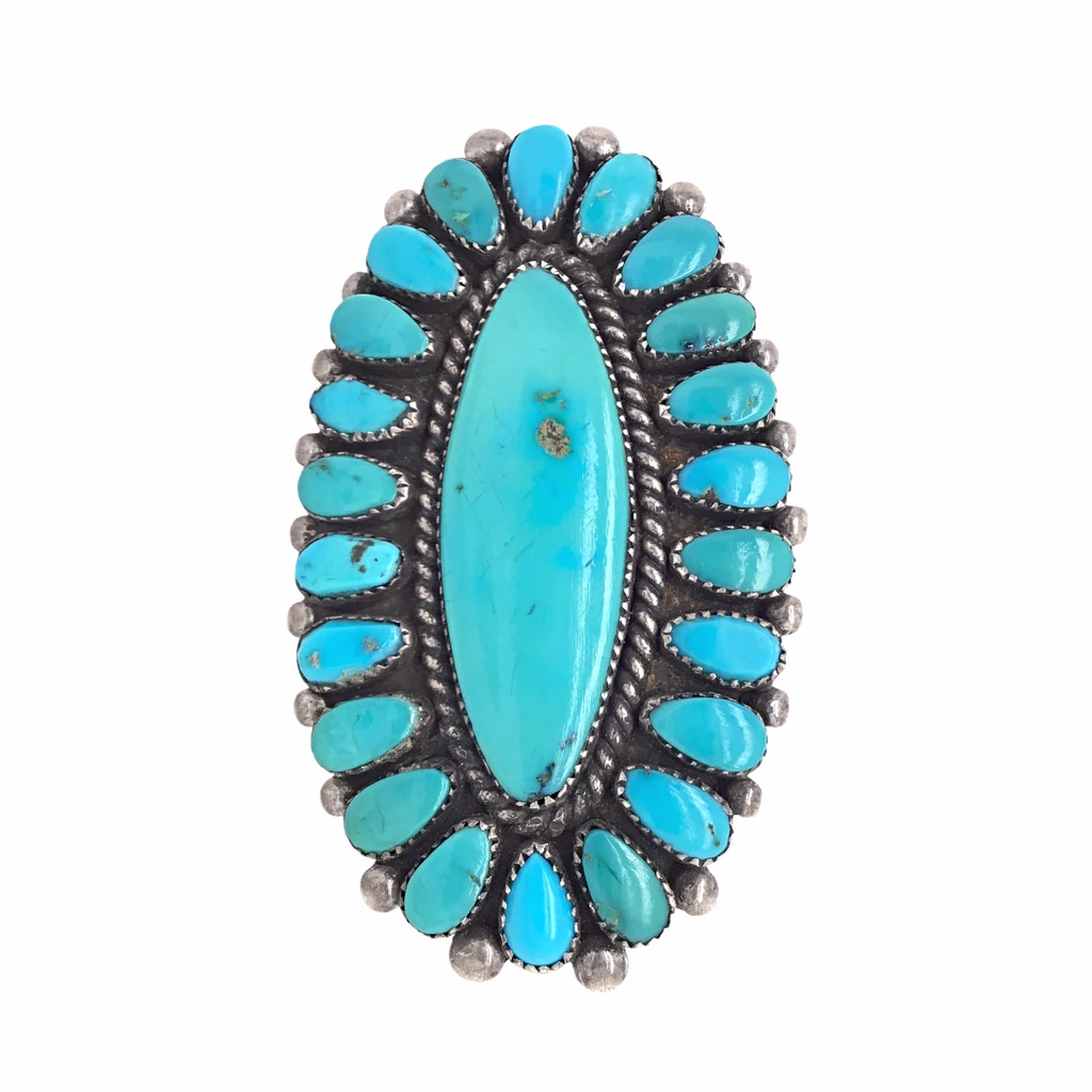 Turquoise & Coral & Shell Eyeglass Holder - Southwest Indian Foundation -  12139
