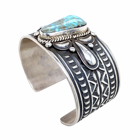 Image of sold Navajo Large Dry Creek Turquoise Sterling Silver   - Cadman - Native American