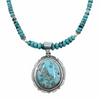 sold Navajo Dry Creek Turquoise Turquoise Beaded N.ecklace - Native American