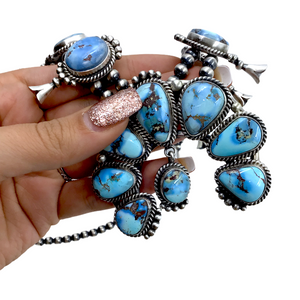 sold Navajo Golden Hills Turquoise  Set - Mary Ann Spencer - Native American