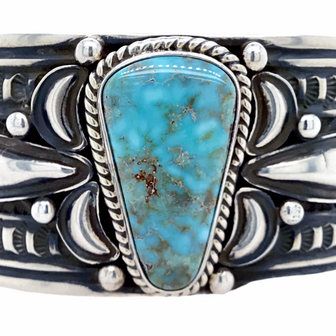 Image of sold Navajo Large Dry Creek Turquoise Sterling Silver   - Cadman - Native American