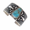 sold Navajo Large Dry Creek Turquoise Sterling Silver   - Cadman - Native American