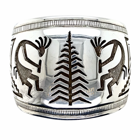 Image of sold Kokopelli Engraved Sterling Silver Heavy-Gauge  - Native American