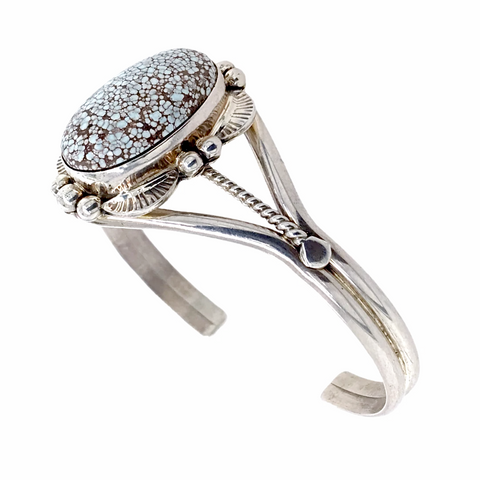 Image of sold Navajo Dry Creek Turquoise Sterling Silver B.racelet - Mary Ann Spencer - Native American