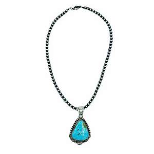 Sold Brilliant Blue Turquoise N.ecklace - Mary Ann Spencer - Authentic Native American