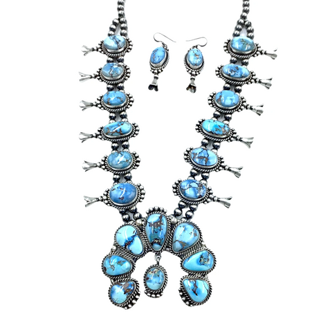 Image of sold Navajo Golden Hills Turquoise  Set - Mary Ann Spencer - Native American